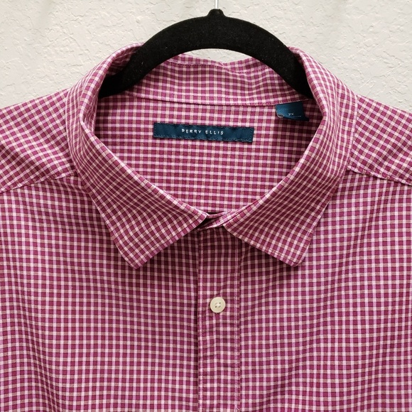 Perry Ellis Other - Perry Ellis Mens Long Sleeve Button Down Shirt 2X